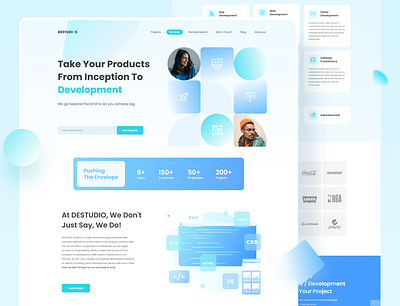 Software Development Studio Website @daily ui @design advertisment coding development gamedevelopment services software software company software consultancy software house studio website website concept