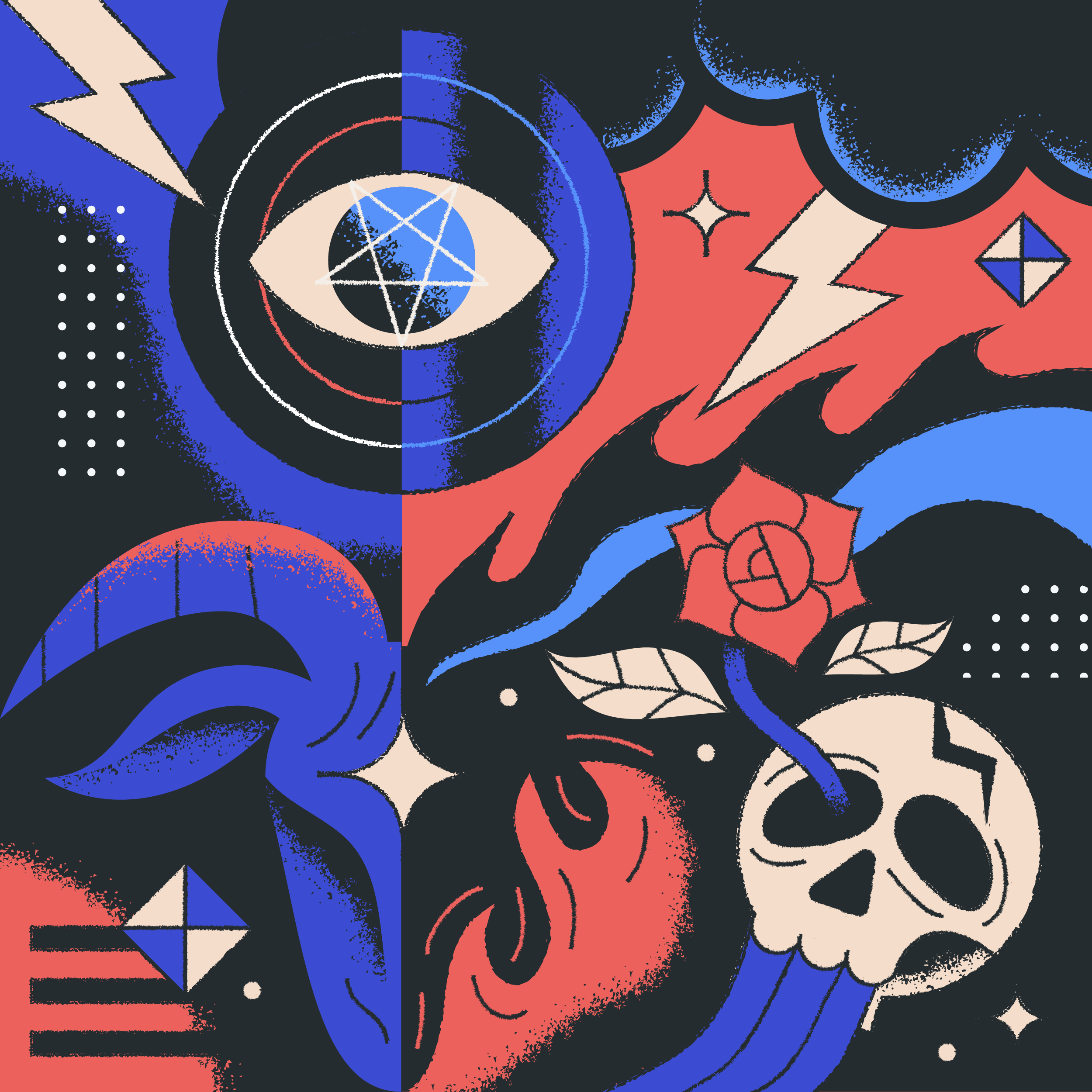Turntable Live Genre Illustrations: Metal