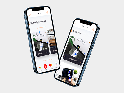 Lab | Portfolio Mobile UI app brand branding design flat minimal mobile mobile app mobile app design mobile design mobile ui typography ui ux web