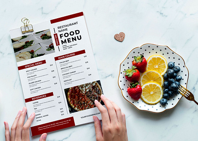 Outstanding Restaurant Food Menu PSD Template design illustration latest psd mockup