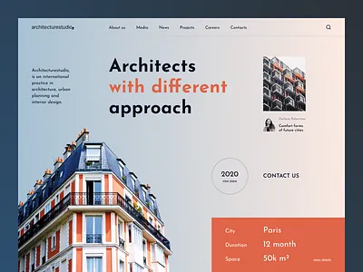 Architecture Studio Website architecture design architecture website caddiesoft exterior design figma interior design real estate web design webdesign