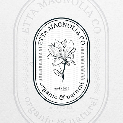 Etta Magnolia Co. badge badge design badge logo badgedesign badges branding flower flower illustration flower logo flowers graphic design graphicdesigner logo logo designer logodesigner
