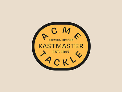 Kastmaster Badge Logo logo typographic logo