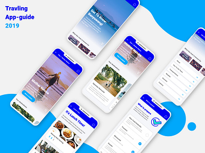 Travel In-app Guide adobe xd guidebook travel travel app ui ui ux ui design