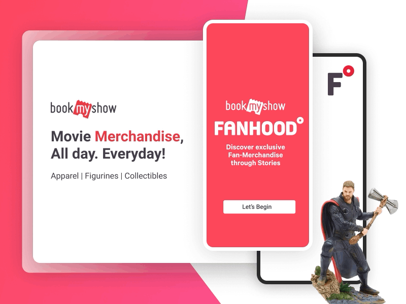 BookMyShow | Fanhood Intro Animation animated gif animation app bookmyshow gif interaction design micro interaction splashscreen ui uidesign