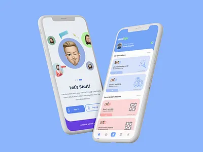Event App - Concept Design app concept design event figma friend meet meeting message mobile onboard sketch ui user interface ux