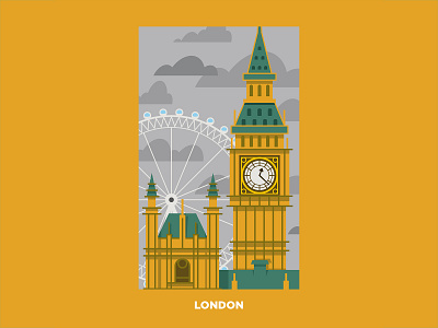 London art big ben design england illustration london travel uk vector