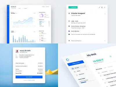 ⚡️ Top Four Shots of 2020 2020 app best shot clean creative dashboad design flat freelancer healthcare minimal popular shot saas top ui ux