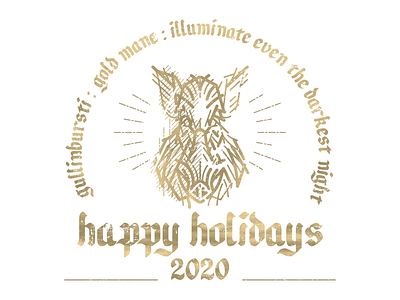 Magic holidays 2020 boar engraving pig