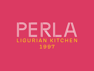 Perla Logo logo restaurant branding