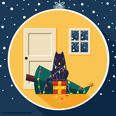 Happy Holidays! art cat digitalart graphic illustration illustration art mascot