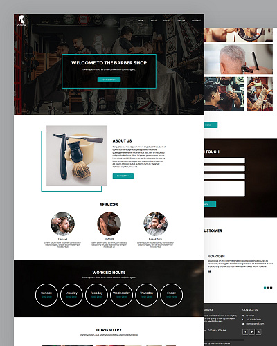 Cutzone barbers barbershop bootstrap css html5 responsive salon shop template