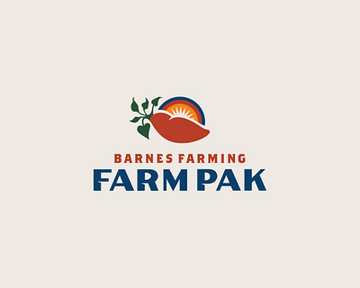 Barnes Farming & Farm Pak farm farmer farmers farming logo logo design logodesign logos nc north carolina sweet potato