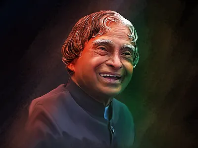 Abdul Kalam - digital painting | oil painting | portrait abdul kalam amazing drawings art artrack best drawings illustration painting president