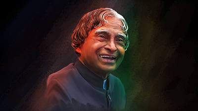 Abdul Kalam - digital painting | oil painting | portrait abdul kalam amazing drawings art artrack best drawings illustration painting president