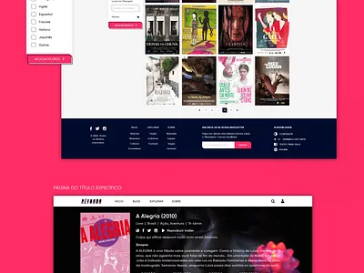 PLATAFORMA REVOADA brazil cinema design ui ux web