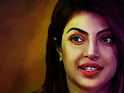 Priyanka Chopra - digital painting | oil painting | portrait | P amazing drawings art artrack best drawings chopra digital painting illustration oil painting priyanka priyanka chopra