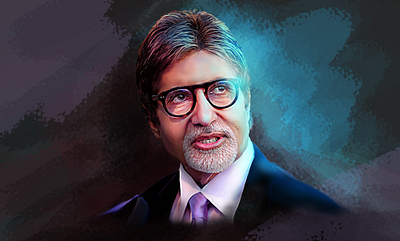 Amitabh Bachchan - digital painting | oil painting | portrait amazing drawings amitab amitab bachan art artrack best of shivu artrack digital painting digitalart illustration painting