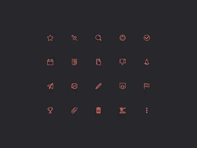 Grid Icon Set Vol. 1 app flat icon innovation cloud ui ux vector