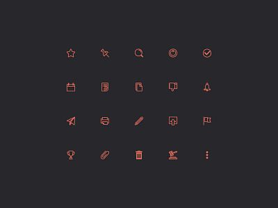 Grid Icon Set Vol. 1 app flat icon innovation cloud ui ux vector