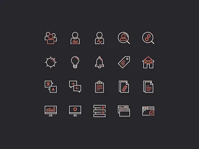 Administration Icon Set app flat icon innovation cloud ui ux vector