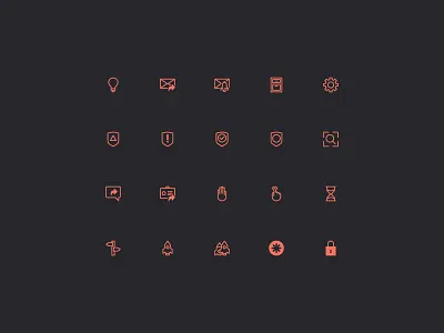Grid Icon Set Vol. 2 app flat icon innovation cloud ui ux vector