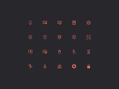 Grid Icon Set Vol. 2 app flat icon innovation cloud ui ux vector