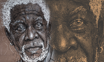 Morgan Freeman - Portrait | Drawing | Pen drawing | How to Draw 3d drawing amazing drawings art artrack best drawings illustration morgan freeman painting