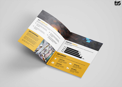 Premium Corporate Bi Fold Brochure Design Template design free free mockup new premium psd psd mockup
