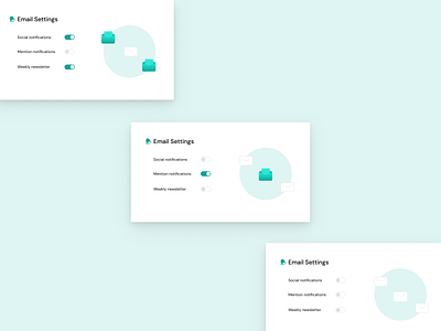 User Profile - Notification Settings card components settings toggle toggle switch ui ui elements uiux userprofile ux webdesign