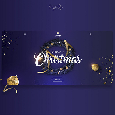 Christmas concept christmas concept creative creativity design holidays landingpage magic new year product uiux webdesign