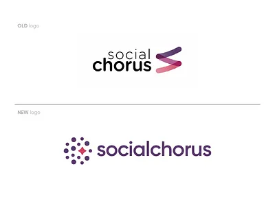 SocialChorus new logo app app icon app logo before and after branding chorus communication logo logodesign new logo old logo rebranding social software software company logo startup symbol
