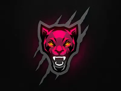 Tiger Mascot Logo angry art branding design e sports illustration logo mascot mascot logo red red gray tiger vector