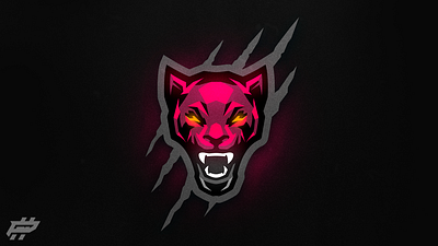 Tiger Mascot Logo angry art branding design e sports illustration logo mascot mascot logo red red gray tiger vector