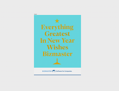 Bizmaster Wishes Card Sec. Edition branding design typography vector