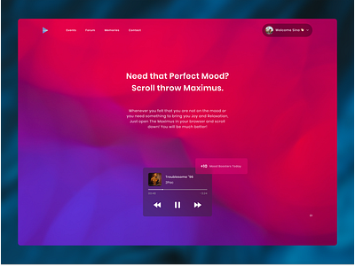 Maximus - Version 1 balance color feeling figma good interface ios minimal mobile modern music pattern perfect photoshop scroll sence texture ui uiux