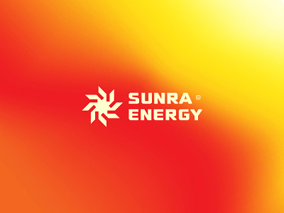 Sunra Energy bold logo clean creative design energy logo graphic design logo logo design logodesign minimal modern simple solar solar energy solar logo sun logo