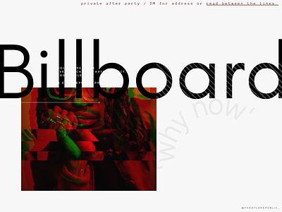 Billboard branding design graphic design typography