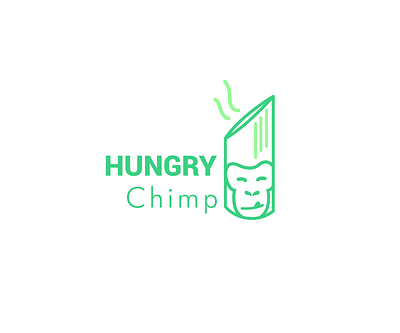 hungry chimps flat graphic design icon illustrator logo minimal