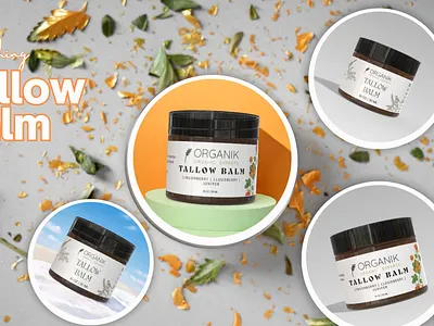 Tallow Balm Packaging Design – Nature Inspired Skincare ✨🌿 balm design packaging design tallow tallow balm tallow balm design tallow packaging tallow packaging design