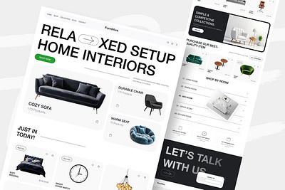 Furniture Website UI UX Design ecommerce website ui furniture ui furniture website interior shop online shop ui ui ux design web user interface website design website landing page website ui website ui ux