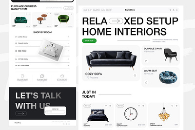 Furniture Shop UI UX Design ecommerce shop ui furniture shop ui furniture website ui ui ux ui ux design user interface web landing page website design website ui ux