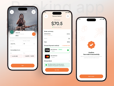 Evento - Event Booking Apps UI KIT app design booking club flyer concert event event app event booking event booking app event organizer meet up mobile app mobile ui kit payment method social event stand up theatre ticket app tiket ui template uiux