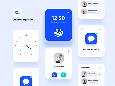 G.—Watch the application 3d animation app branding design designing dribbble graphic design icon illustration logo minimal motion graphics popular trending typography ui ux vector web