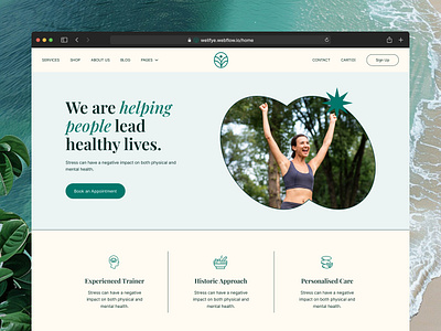 Welifye - Mental Health & Wellness Trainer Webflow Template animation cms ecommerce landingpage mentalhealthwebsite minimaldesign nocode responsive responsivedesign seooptimized ui uiux userexperience webdesign webdevelopment webflow webflowtemplate webtemplate wellnessbrand wellnesswebsite