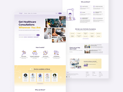 Telehealth Service Landing Page(Patient Side) blog consultation doctor consultation doctor service health healthcare healthcare consultation homepage landing page online doctor patient prescription service provider telehealth ui ux video consultation