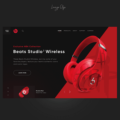 Beats Studio 3 Wireless Concept beats design product productdesign uidesign uiux uxdesign webdesign