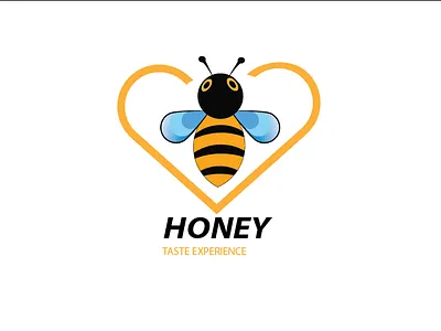 Honey logo Design Concept animal bee brand identity branding comb delivery digital shelf entrepreneur flat groceries honey logo logo design logodesign minimal store supermarket vector