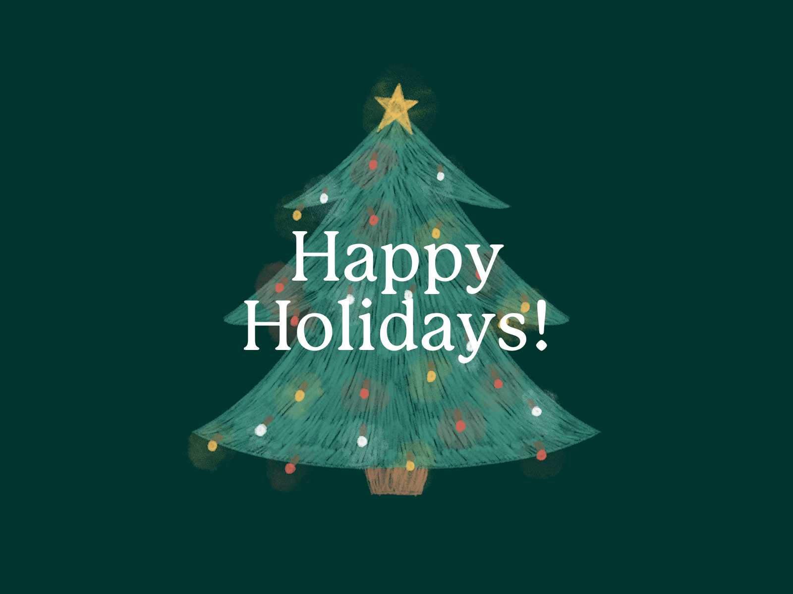 ✨🎄 Happy Holidays! 🎄✨ christmas christmas card graphic designer graphicdesign green happy holidays holiday card illustrator merry christmas procreate procreate animation