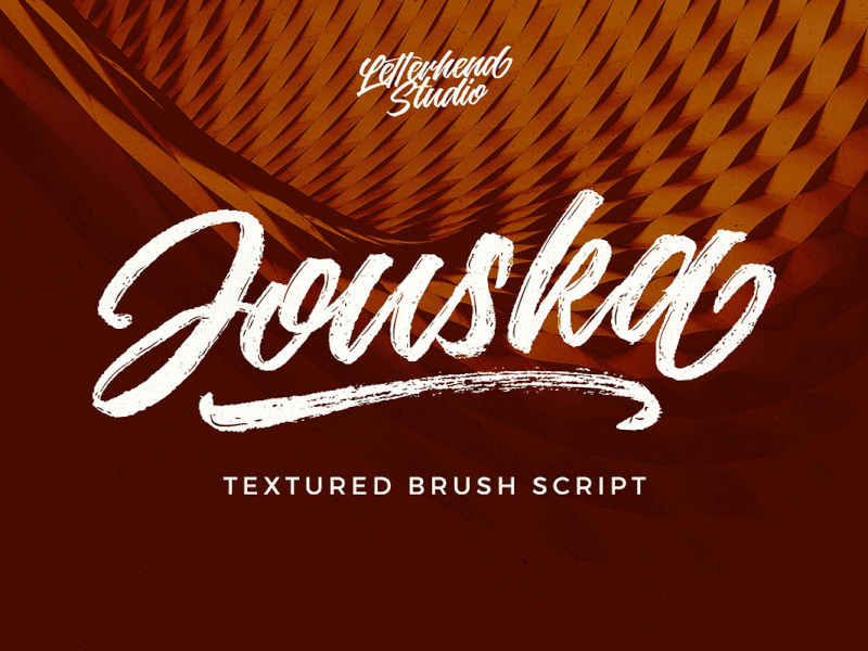 Jouska Textured Brush Script freebies hand writing